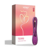 Terri App Controlled Kinky Finger Tapping Rabbit Vibrator - Purple - Vibrators