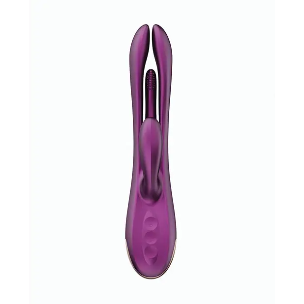 Terri App Controlled Kinky Finger Tapping Rabbit Vibrator - Purple - Vibrators