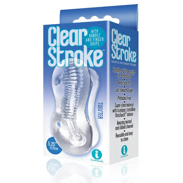 The 9's Clear Stroke Twister Masturbator