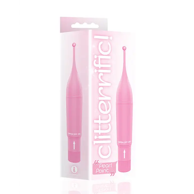The 9's Clitterific! Pearl Point Clitoral Stimulator, Pink