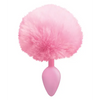 The 9's Cottontails Silicone Bunny Tail Butt Plug, Pink