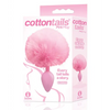 The 9's Cottontails Silicone Bunny Tail Butt Plug, Pink