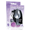 The 9's The Silver Starter Rose Floral Stainless Steel Butt Plug, Purple