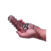 The 9's Vibrofinger Ribbed Finger Massager, Grey
