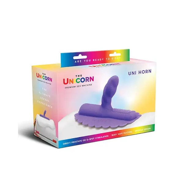 The Cowgirl Unicorn Uni Horn Silicone Attachment, Purple