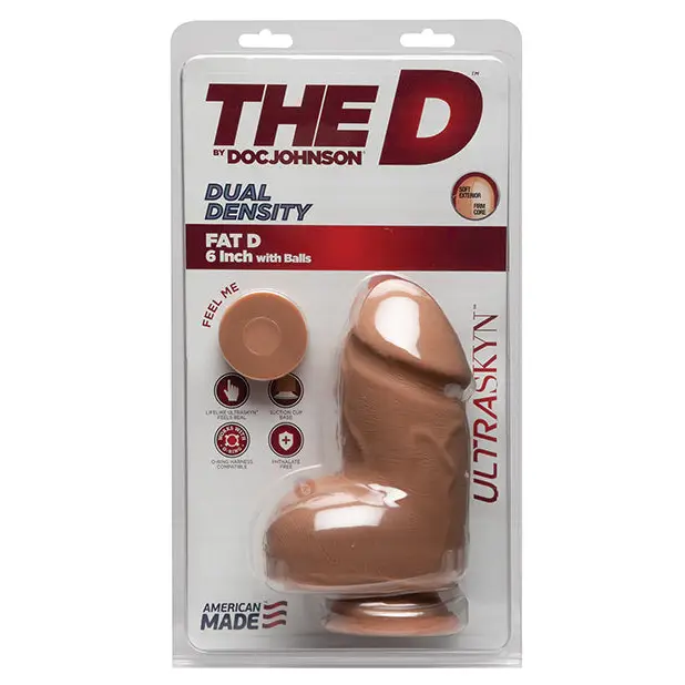 The D 6" Dual Density Fat D w/Balls, Caramel