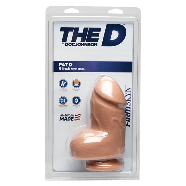 The D 6" Fat D w/Balls, Vanilla
