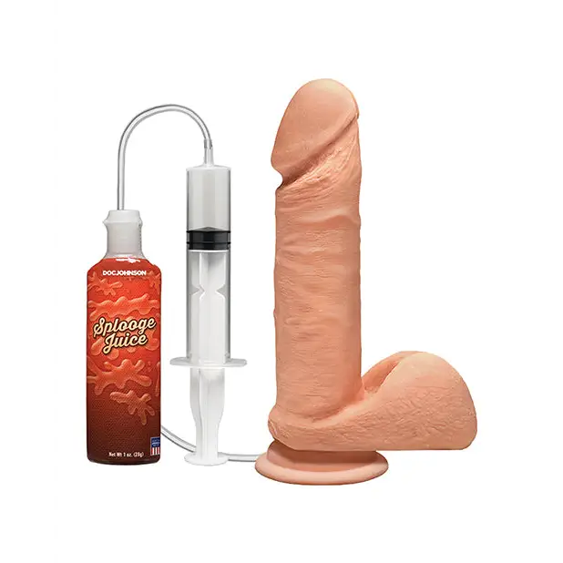 The D 7" Perfect D Squirting w/Balls, Vanilla