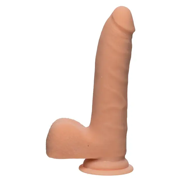 The D 7" Realistic D Slim w/Balls, Vanilla