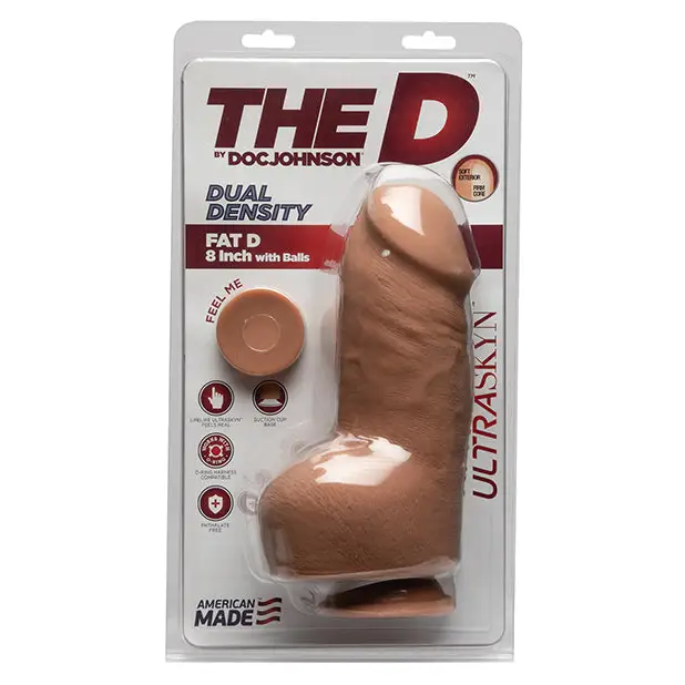 The D 8" Dual Density Fat D w/Balls, Caramel