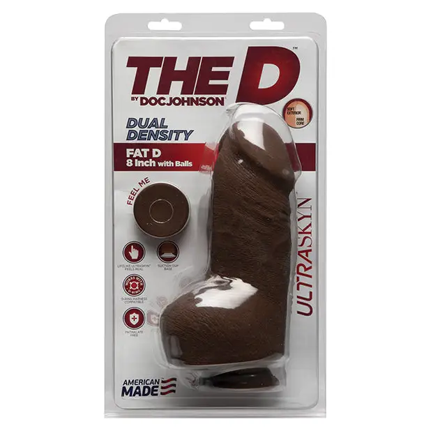 The D 8" Dual Density Fat D w/Balls, Chocolate