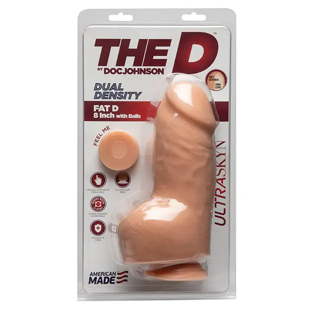 The D 8" Dual Density Fat D w/Balls, Vanilla