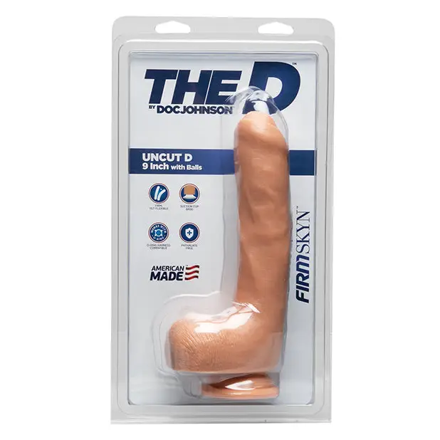 The D 9" Uncut D w/Balls, Vanilla