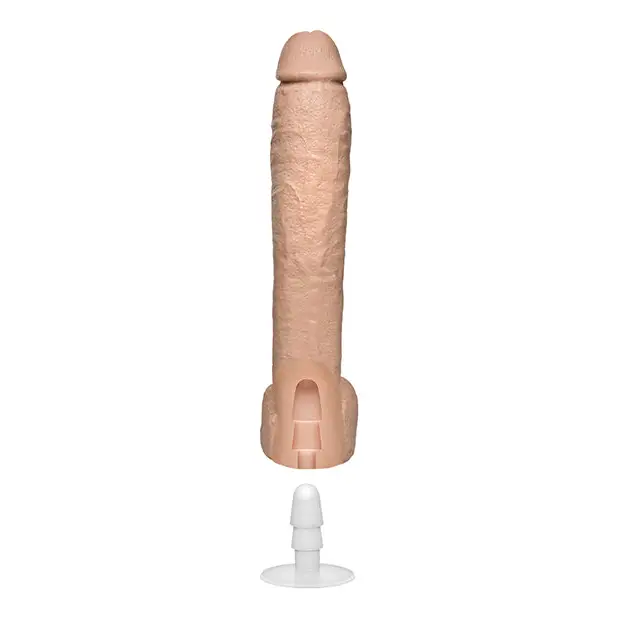 The Naturals 12’’ Cock w/Balls - Flesh - Dongs & Dildos