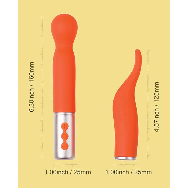 The Naughty Collection Interchangeable Heads Vibrator - Coral Bundle - Vibrators