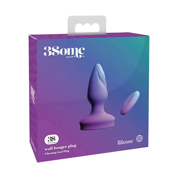 Threesome Wall Banger Plug - Purple - Anal Products