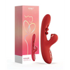 Tickler Wiggling G-Spot Vibrator & Tapping Clitoral Stimulator - Red - Vibrators