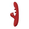 Tickler Wiggling G-Spot Vibrator & Tapping Clitoral Stimulator - Red - Vibrators