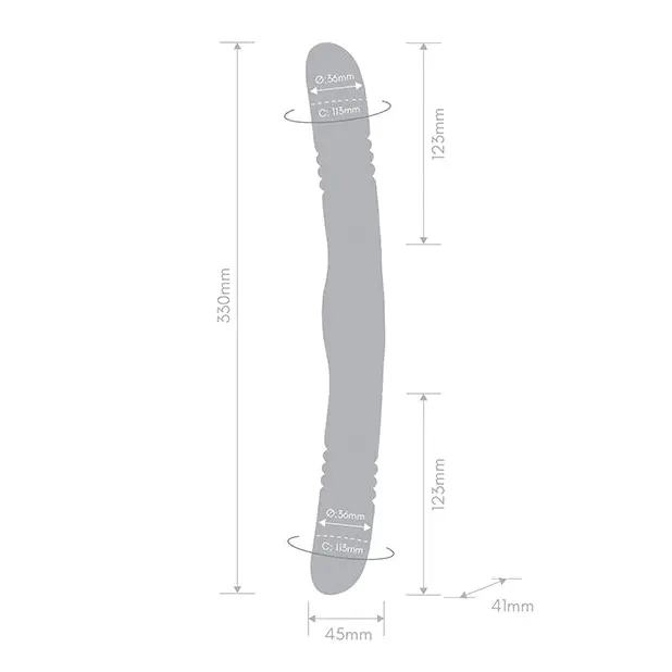 Together Double Delight Double-Ended Vibrating & Thrusting Vibrator - Purple - Vibrators