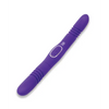 Together Double Delight Double-Ended Vibrating & Thrusting Vibrator - Purple - Vibrators