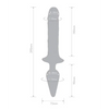 Together Double Pleasure 11’’ Double-Ended Dildo & Butt Plug - Purple - Dongs & Dildos