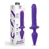 Together Double Pleasure 11’’ Double-Ended Dildo & Butt Plug - Purple - Dongs & Dildos