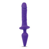 Together Double Pleasure 11’’ Double-Ended Dildo & Butt Plug - Purple - Dongs & Dildos