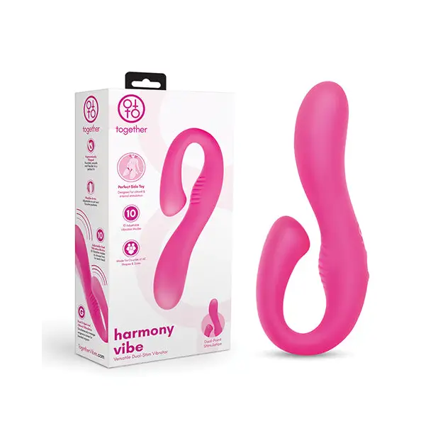 Together Harmony Vibe Versatile Dual-Stim Vibrator - Pink - Vibrators