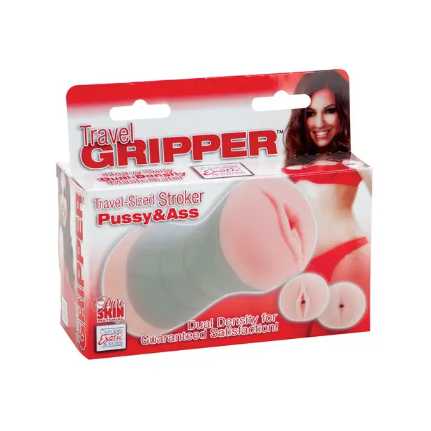 Travel Gripper Pussy & Ass - Pink - Dolls & Masturbators
