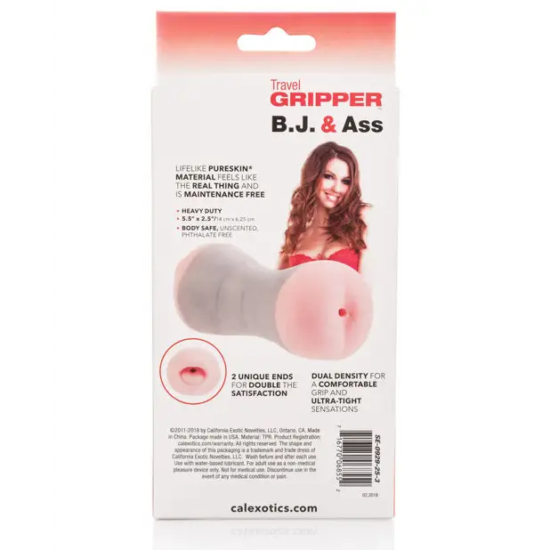 Travel Gripper Pussy & Ass - Pink - Dolls & Masturbators