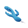 Trilux Kinky Finger Rabbit Vibrator with Anal Beads - Blue