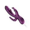 Trilux Kinky Finger Rabbit Vibrator with Anal Beads - Purple