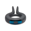 Trinity Men 10X Cock Viper Dual Stimulation Silicone Cock Ring, Black
