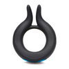 Trinity Men 10X Cock Viper Dual Stimulation Silicone Cock Ring, Black