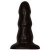 Triple Ripple Butt Plug - Medium Black - Anal Products