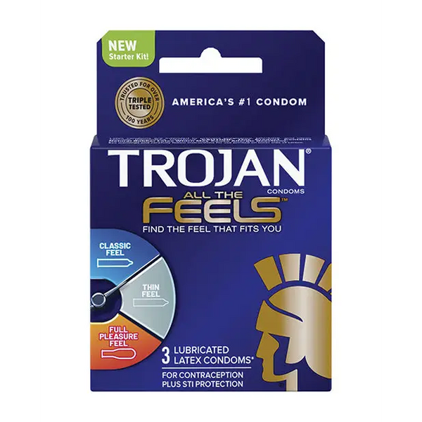 Trojan All the Feels Condom, Pack of 3