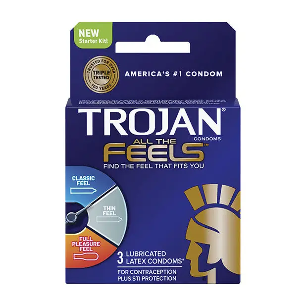 Trojan All the Feels Condom, Pack of 3