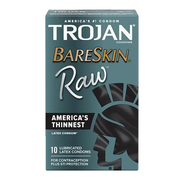 Trojan BareSkin Raw Condom, Pack of 10
