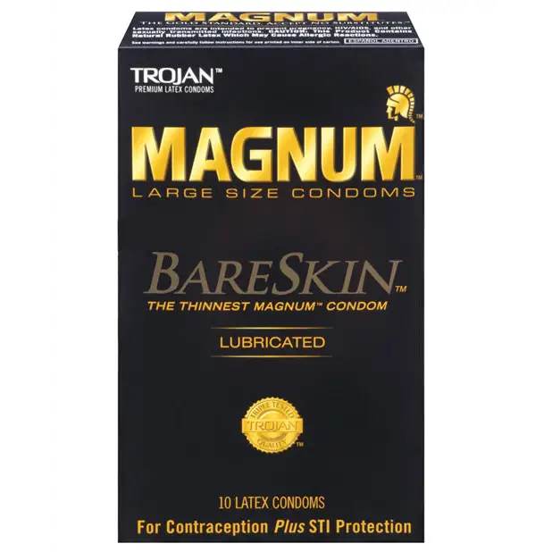 Trojan Magnum Bareskin Condoms, Box of 10