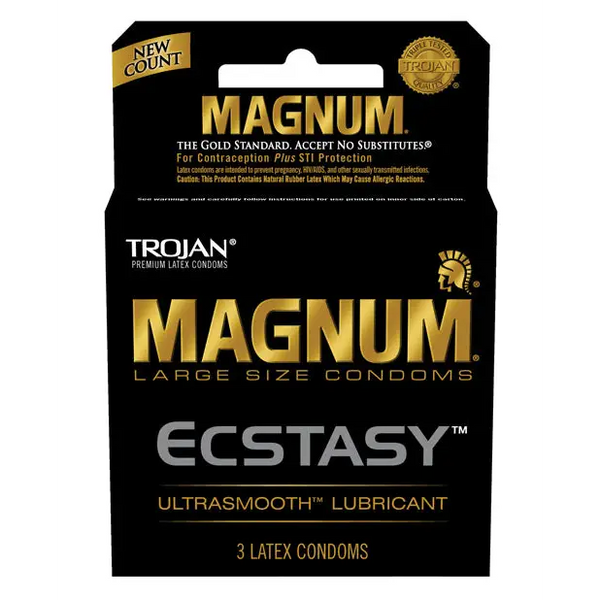 Trojan Magnum Ecstasy Condoms, Box of 3