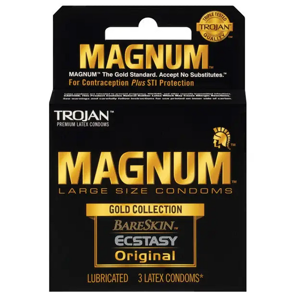 Trojan Magnum Gold Collection, Box of 3