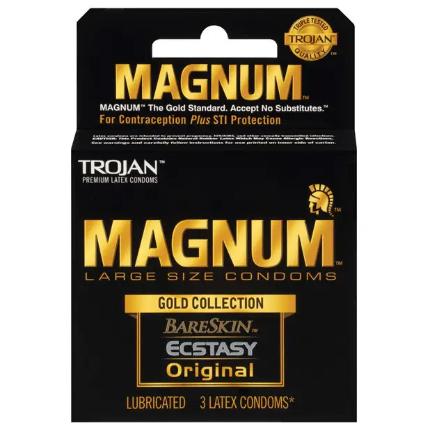 Trojan Magnum Gold Collection, Box of 3