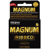 Trojan Magnum Ribbed Condoms, Box of 3