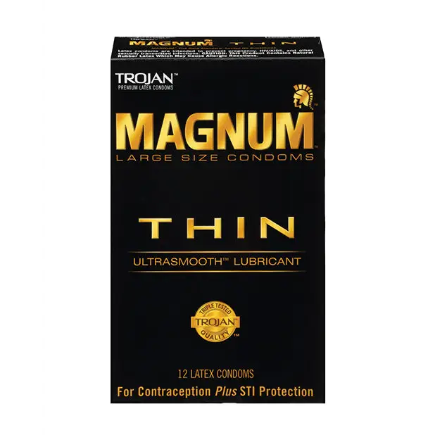 Trojan Magnum Thin Condom - Pack of 12 - Condoms