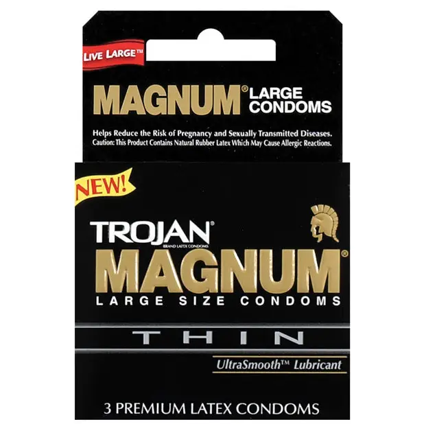 Trojan Magnum Thin Condoms - Box of 3 - Condoms