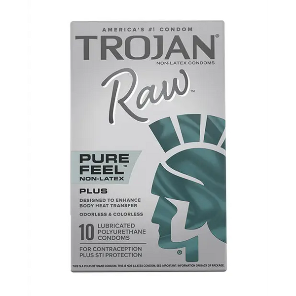 Trojan Raw Condoms, Pack of 10