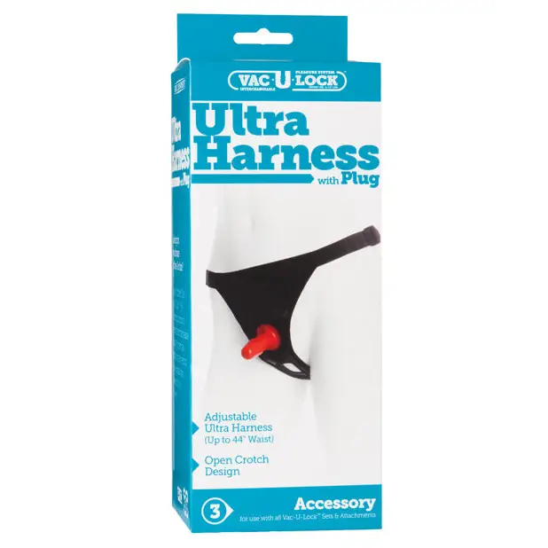 Ultra Harness 2 & plug w/snaps - Strap Ons
