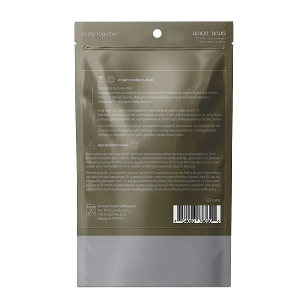 Union Snug Condom, Pack of 12
