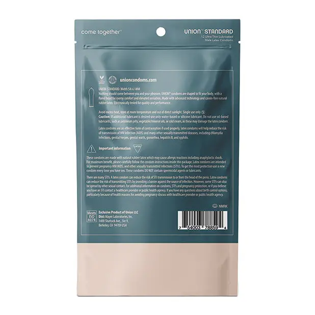 Union Standard Condom, Pack of 12