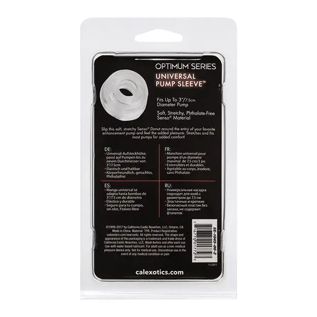Universal Pump Sleeve - Clear - Penis Enhancement
